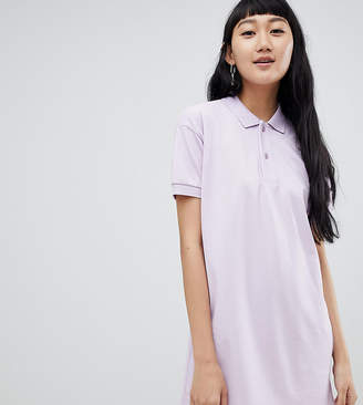 Pull&Bear rugby dress in colourblock lilac