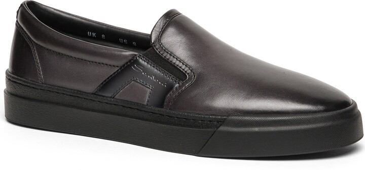 Santoni Leather Loafer