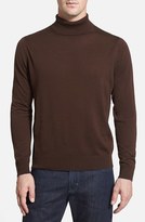 Thumbnail for your product : Thomas Dean Merino Wool Turtleneck Sweater