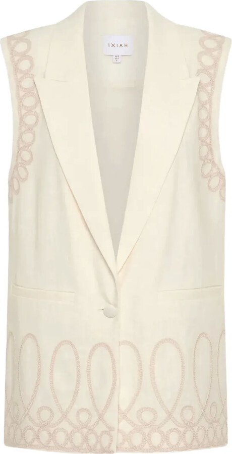 IXIAH Alkali embroidered waistcoat