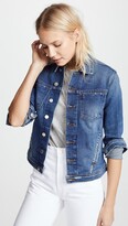 Thumbnail for your product : L'Agence Celine Slim Fit Distressed Jacket