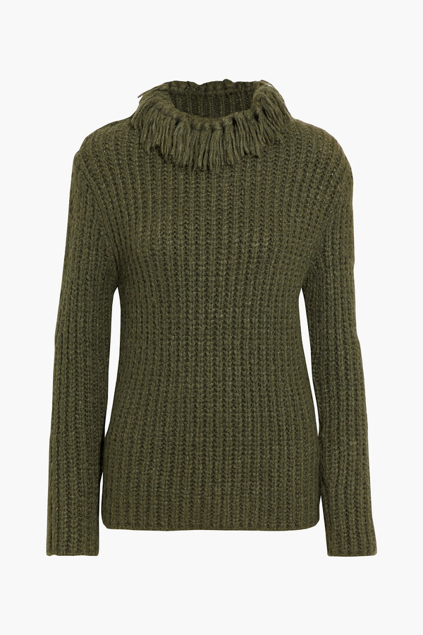 Army Green Knitted Sweater | Shop the world's largest collection of 