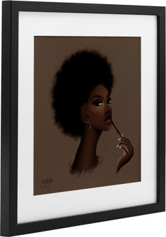 Ebern Designs Glam Sasha Portrait Framed Print Under Glass, design by Sierra Siler