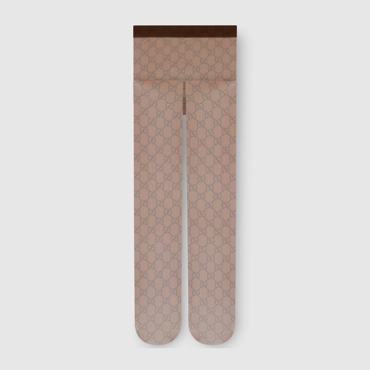 Gucci Printed stretch nylon tights
