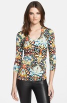 Thumbnail for your product : Just Cavalli Scoop Neck Print Jersey Tee