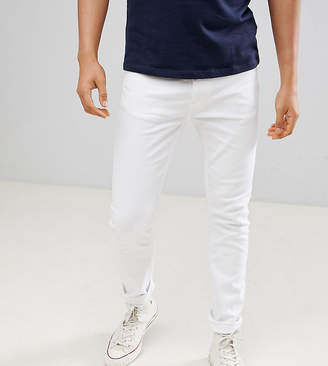 Burton Menswear Tall Menswear Super Skinny Jeans In White