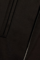 Thumbnail for your product : L'Agence Sam Satin-Trimmed Crepe Skinny Pants