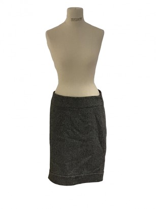 CNC Costume National Grey Wool Skirt for Women