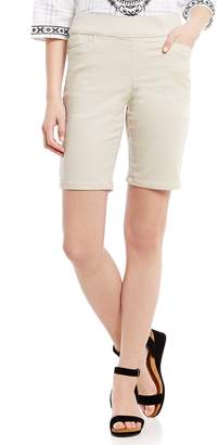 Intro Sheri Pintuck Pull-On Solid Bermuda Shorts
