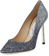 Thumbnail for your product : Jimmy Choo Romy Glitter Pointed-Toe 100mm Pump