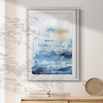 Ivy Bronx Waves on Sand I -Framed Print