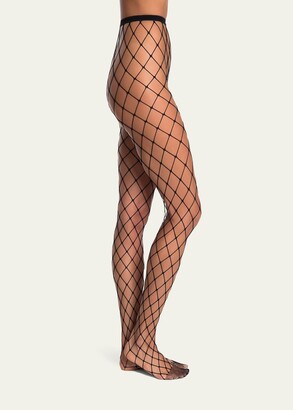 Stems Caught Up Large Fishnet Tights