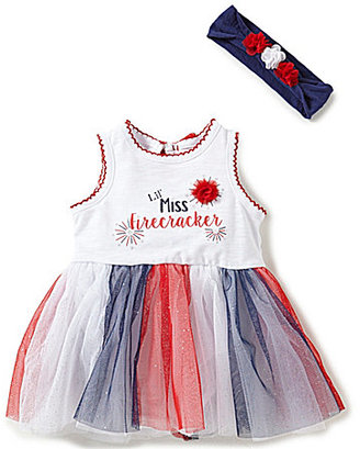 Baby Starters 3-12 Months Lil' Miss Firecracker Americana Skirted Bodysuit