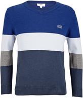 Thumbnail for your product : HUGO BOSS V-neck Stripe Sweater