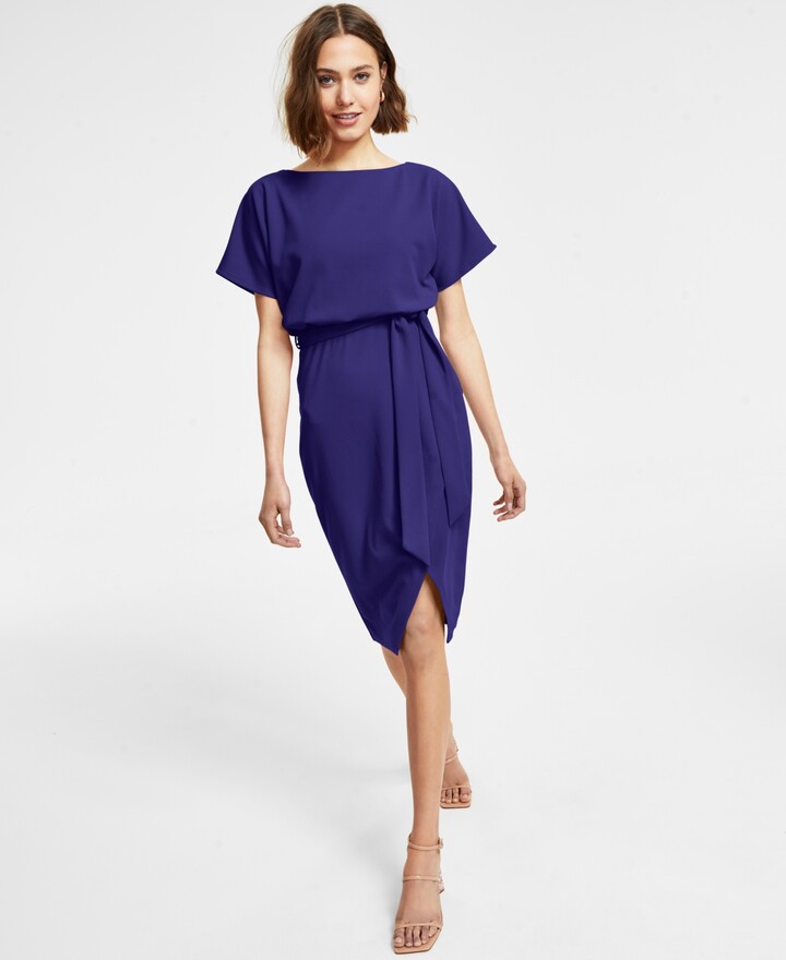 Kensie Blouson Wrap Dress - ShopStyle