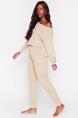 Nasty Gal Womens Plus Size Knit jumper and Jogger Set