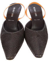 Thumbnail for your product : Helmut Lang Embossed Slingback Pumps