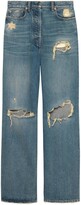 Thumbnail for your product : Gucci Ripped eco washed organic denim pant