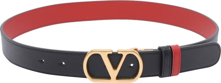 Reversible Vlogo Signature Belt