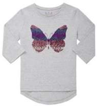 F&F Butterfly Two-Way Sequin T-Shirt 8-9 years