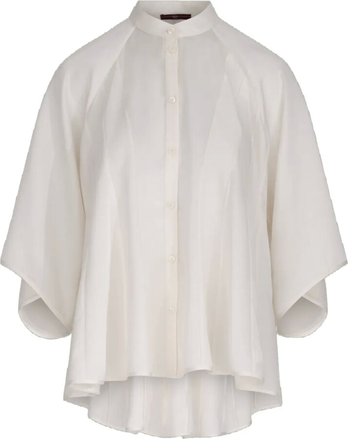 High Pleated Blouse