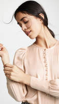 Thumbnail for your product : Rebecca Taylor Rebecca Taylor Long Sleeve Silk Charmeuse Top