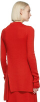 Thumbnail for your product : Kenzo Red Wool Asymmetrical Tunic Sweater