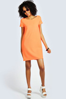 Thumbnail for your product : boohoo Melissa Textured Neon Shift Dress
