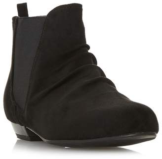 Head Over Heels by Dune - Black 'Prias' Ankle Boots