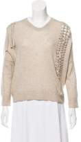 Thumbnail for your product : White + Warren Cashmere Knot-Accented Sweater