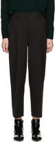Thumbnail for your product : Prada Black Cropped Wide-Leg Trousers