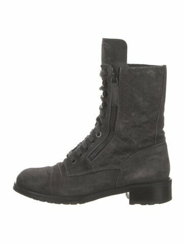 chanel boots combat