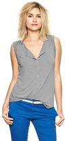 Thumbnail for your product : Gap Sleeveless drapey henley