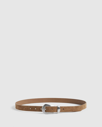 French Connection Women's Leather Belts - Macy Leather Western Belt