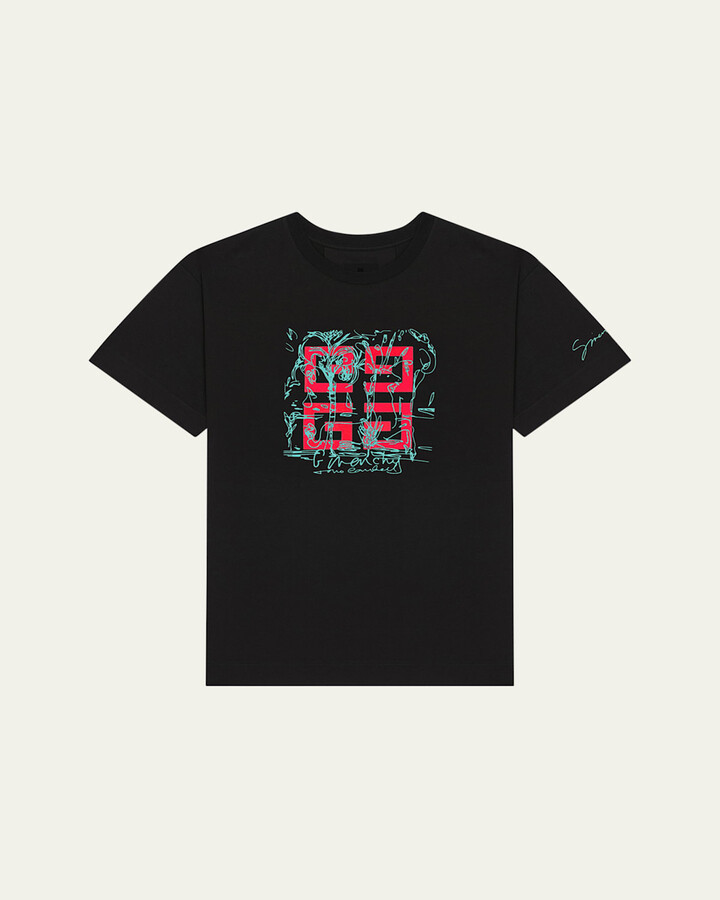 Givenchy Men's 4G Jersey T-Shirt
