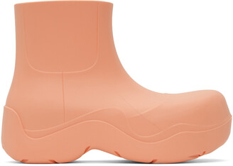Bottega Veneta Pink Puddle Ankle Boots