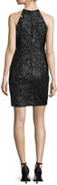 Thumbnail for your product : Carmen Marc Valvo Sleeveless Embroidered Sheath Cocktail Dress, Black