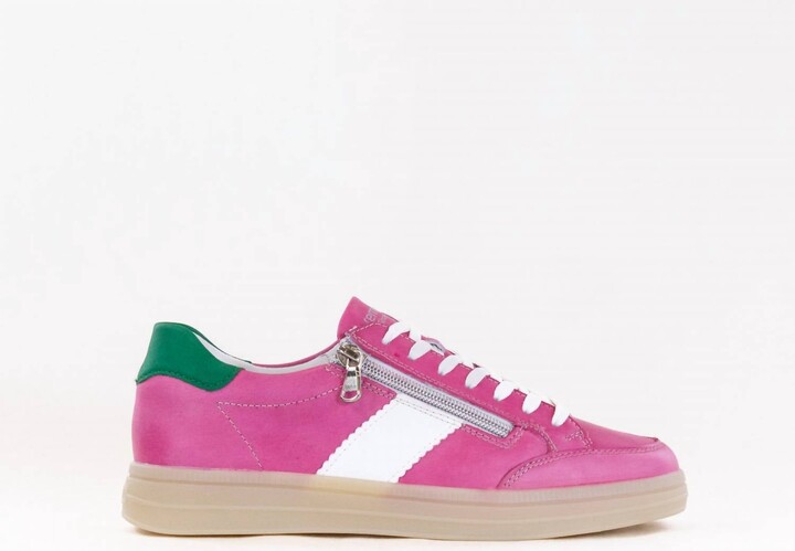 Remonte Women's Demi Sneaker In Fuschia/white