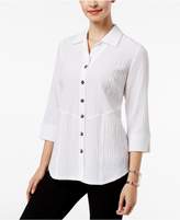 Thumbnail for your product : JM Collection Textured Back-Button Shirt, Created for Macy's