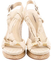 Thumbnail for your product : Alexandre Birman Leather Multistrap Wedges