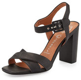 Thumbnail for your product : Jeffrey Campbell Cermak Mid-Heel Leather Sandal