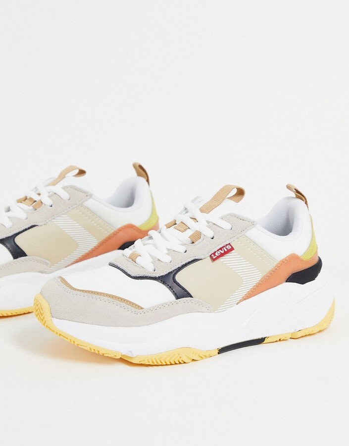 multi coloured chunky trainers