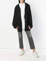 Thumbnail for your product : Yuiki Shimoji flower print oversized zipped hoodie