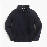 Thumbnail for your product : J.Crew Girls' chino ruffle jacket