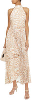 Thumbnail for your product : Zimmermann Sunray Pleated Polka-dot Chiffon Maxi Dress