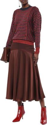 Sonia Rykiel Striped Silk And Cotton-blend Sweater