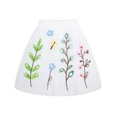 Thumbnail for your product : Simonetta SimonettaEmbroidered Flower Tulle Skirt