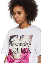 Thumbnail for your product : Alexander McQueen White Pink Rose T-Shirt