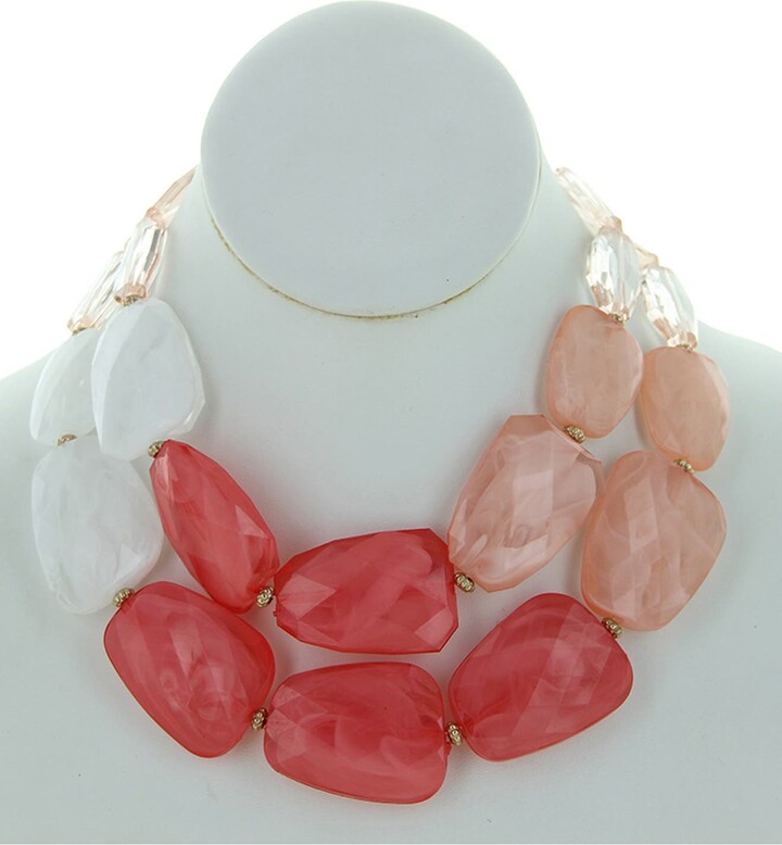 OLIVIA WELLES Organic Shaped Double Necklace ShopStyle