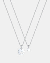 Thumbnail for your product : Elli Jewelry - Women's Silver Necklaces - Necklace Mother Child Cut-Out Heart Love 925 Sterling Silver - Size One Size at The Iconic